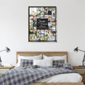 Memorial 42 Foto Collage FOREVER IN ONZE HARTS Canvas Afdruk (Insitu (Slaapkamer))