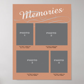 Memorial 4 Fotopagina met onderschriften Poster