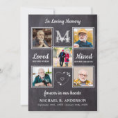 Memorial 5 Fotocollage - viering van het leven Kaart (Voorkant)