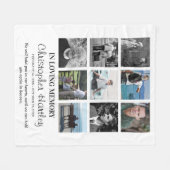 Memorial 9 Fotocollage Herinnering Fleece Deken (Voorkant (Horizontaal))