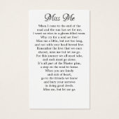 Mémorial 9 Photo Collage Funéraire Cartes de prièr (Dos)