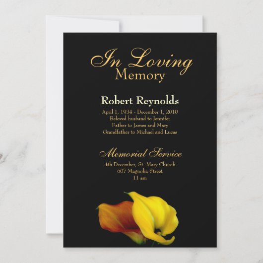 Memorial / Aankondiging (Voorkant)