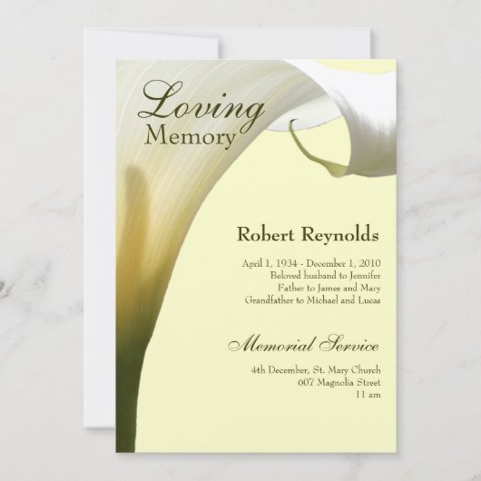 Memorial / Aankondiging (Voorkant)