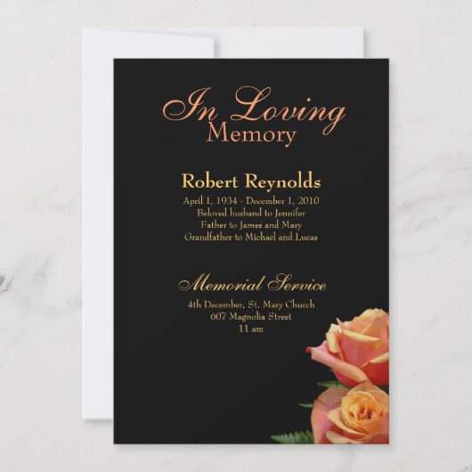 Memorial / Aankondiging (Voorkant)