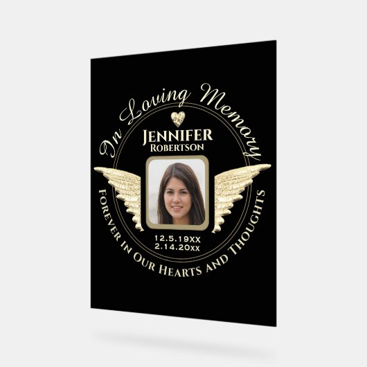 Memorial Acryl Bord (Hoek)