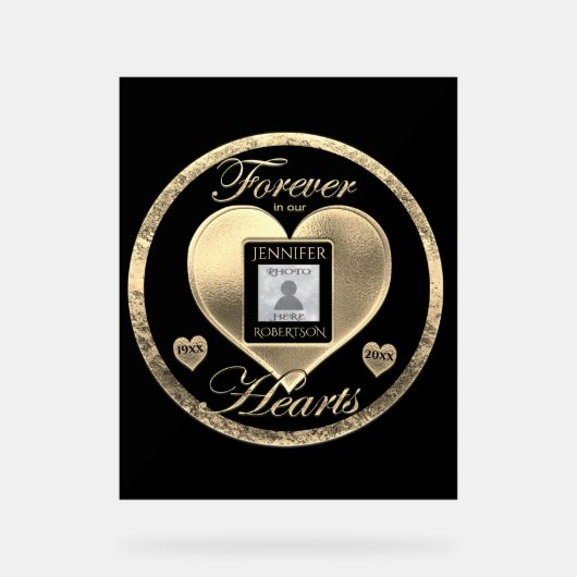 Memorial Acryl Bord (Voorkant)