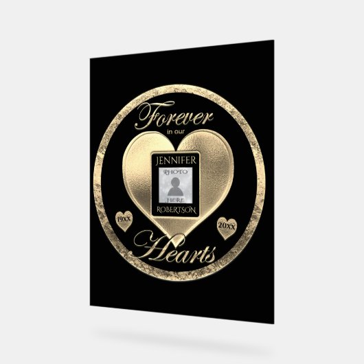 Memorial Acryl Bord (Hoek)