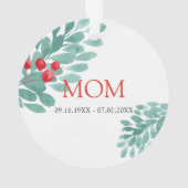 Mémorial Acrylique de Cardinal de Verdure pour Per (dos)