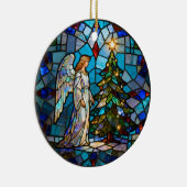 Memorial Angel In Loving Memory Photo Christmas Keramisch Ornament (Rechts)