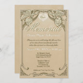 Memorial | Angel Monogram Kaart (Voorkant / Achterkant)