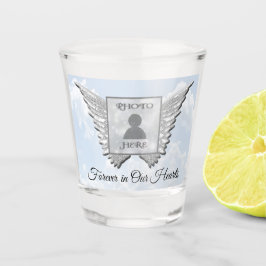 Memorial Angel Wings Voeg foto-schots glas toe