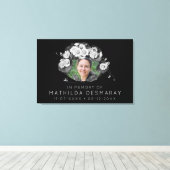 Memorial Art Nouveau Daisies Wreate Canvas Afdruk (Insitu (Houten vloer))