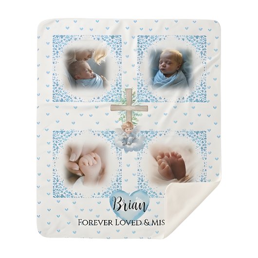 Memorial Baby Boy photo couverture cadeau