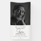 Memorial / begrafenis in liefdevolle herinnering F Spandoek (Verticaal)