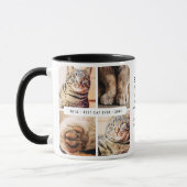 Memorial beste kat ooit moderne fotocollage mok (Links)