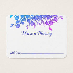 Memorial Botanical Foliage Share A Memory Kaart