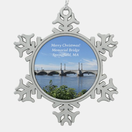 Memorial Bridge, Springfield, MA Ornament (Voorkant)