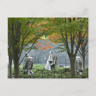 Memorial Briefkaart van de Koreaanse oorlogsvetera