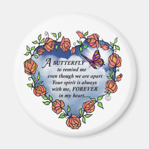Memorial Butterfly Poem Magneet