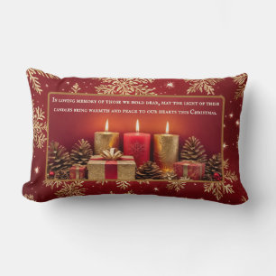 Memorial Candle Christmas Sierkussen Kussen