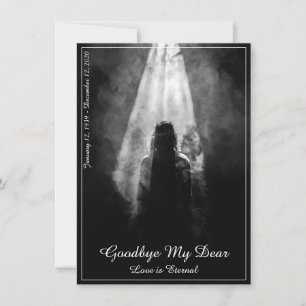Memorial Card in the light - afscheid van mijn die
