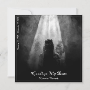 Memorial Card in the light - afscheid van mijn die