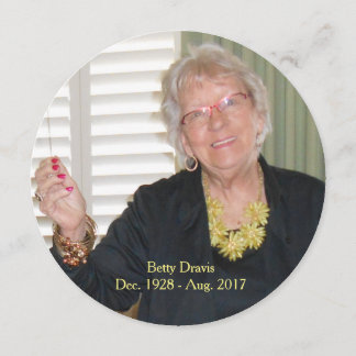 Memorial Card, Passenger Notice, Funeral, Death Kaart