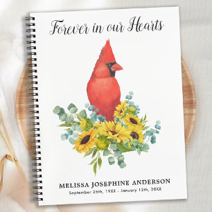 Memorial Cardinaal Sunbloemen Funeral Guestbook Notitieboek