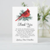 Mémorial Cardinal Aquarelle Merci À feuillage pers (Debout devant)