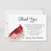 Mémorial Cardinal Aquarelle Merci Floral (Devant)