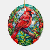 Mémorial cardinal Ornement de Noël personnalisé (Gauche)