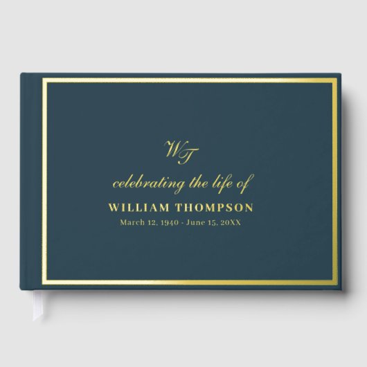 Mémorial Célébrant La Vie De L'Or Funéraire Marine (Recto)