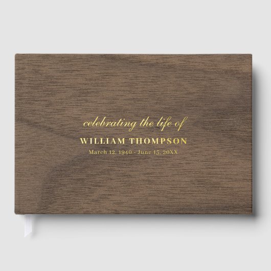 Mémorial Célébrant La Vie Du Bois D'Or Funéraire (Recto)