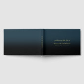 Memorial Celebrating Life Funeral Navy Black Gold (Complet)