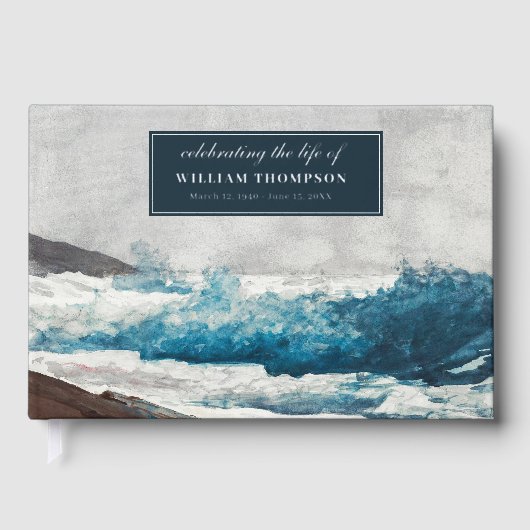 Memorial Celebrating Life Of Funeral Beach Nature (Recto)