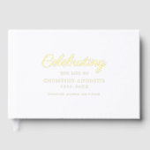 Mémorial "Célébration de la vie" Gold-Foil, Blanc (Recto)
