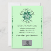 Memorial Celebration of Life - Celtic Knot design Kaart (Voorkant)