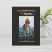 Memorial Celebration of Life Invitation Music Guit (Debout devant)