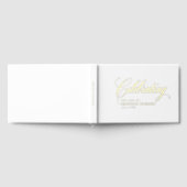 Mémorial "Célébrer la vie de" Gold-Foil, Blanc (Complet)