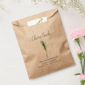 Memorial Chives Zaadbegrafenis Bedankzakje (Gezegeld)