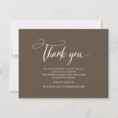 Memorial Classic Simple Cursive Typography Bedankkaart (Voorkant)