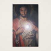 Mémorial Coeur effrayé Jésus Prière Cartes de Symp (Devant)