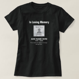 Mémorial dans le T-shirt affectueux de mémoire
