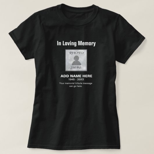 Mémorial | dans le T-shirt affectueux de mémoire (Design devant)