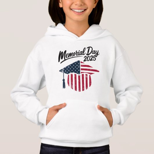 Memorial Day 2025 Patriotic - Graduation Cap (Devant)