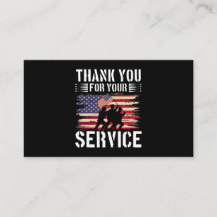 Memorial Day American Flag Patriotic Soldaten Visitekaartje