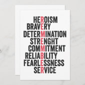 Memorial Day Amerikaanse patriottische veteraan he Kaart (Voorkant / Achterkant)