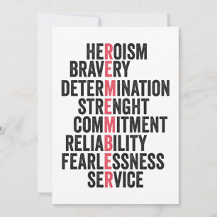 Memorial Day Amerikaanse patriottische veteraan he Kaart