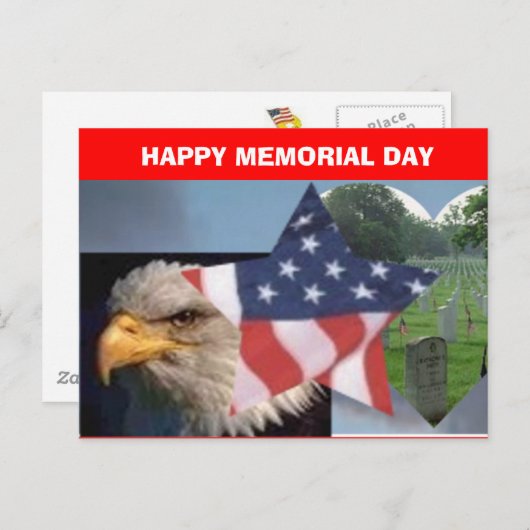 MEMORIAL DAY BRIEFKAART (Voorkant / Achterkant)