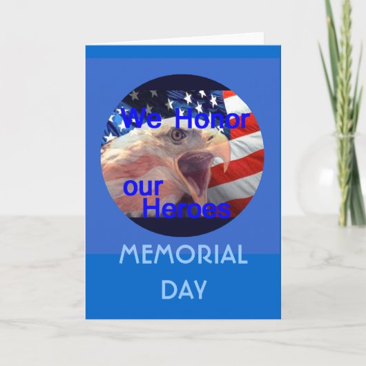 Memorial Day Card Kaart (Voorkant)